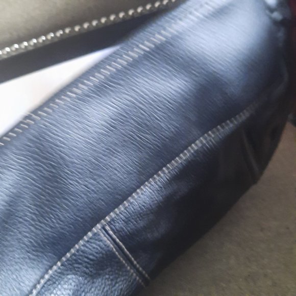 WILSON LEATHER Pelle Studio Black Leather Shoulder bag - Picture 7 of 7